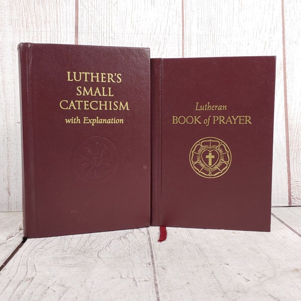 PAIR - Luther's Small Catechism + Lutheran Book of Prayer - Hardcover 2005 USED